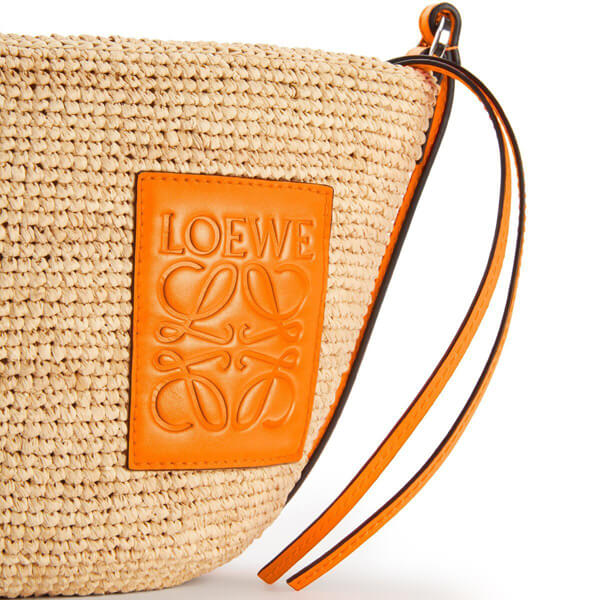 ロエベ 偽物 ポシェットバッグ  ラフィアショルダーバッグ A689W10X03